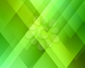 Abstract light background. Green triangle pattern. Green triangular background