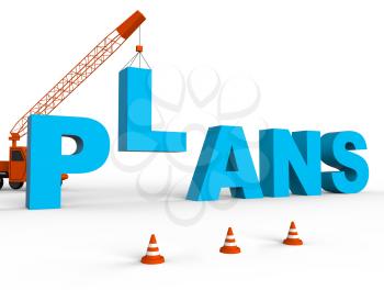 Make Plans Indicating Goals Planner 3d Rendering