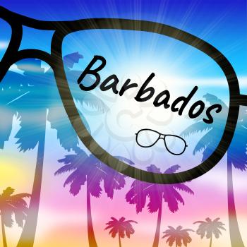 Barbados Vacation Indicating Caribbean Holiday And Leave