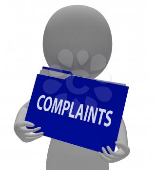 Complaints Folder Meaning Dissatisfied File 3d Rendering