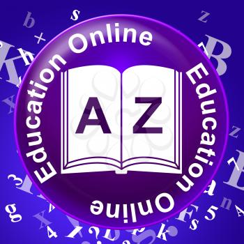 Education Online Representing Web Site And Training