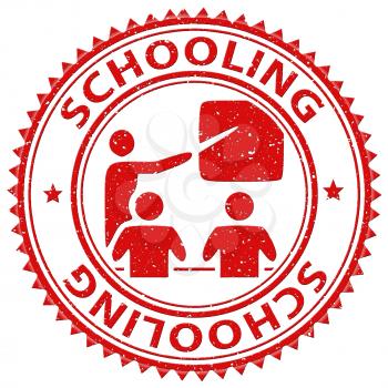 Schooling Stamp Meaning Learning University And Educate