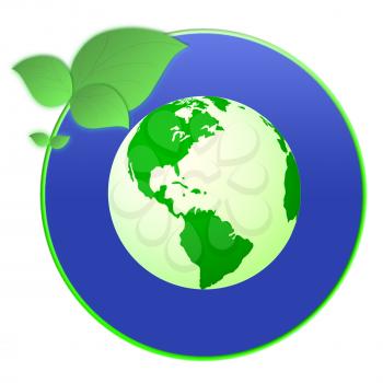 Eco Friendly Showing Go Green And Environmental