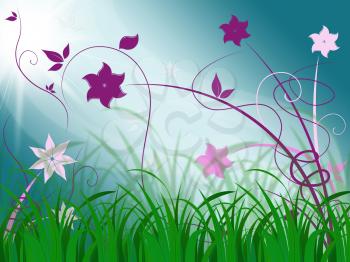 Elegant Floral Background Meaning Spring Season Or Botanical Decoration
