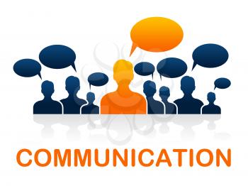 Communication Team Indicating Communicate Network And Networking