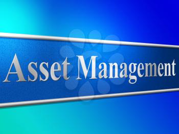 Management Asset Indicating Business Assets And Wealth