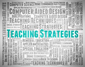 Teaching Strategies Showing Business Strategy And Plans