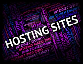 Hosting Sites Representing Online Webhosting And Computer