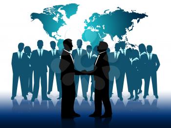 Business People Meaning Working Together And Job