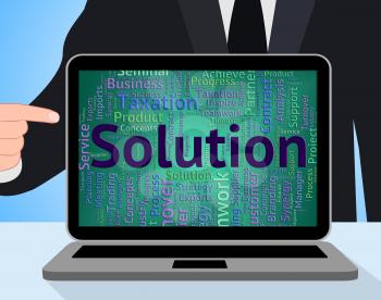 Solution Word Showing Solutions Resolution And Successful