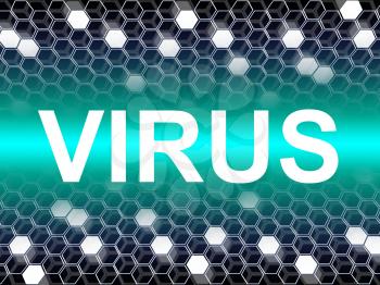 Virus Word Indicating Preventive Medicine And Trojan