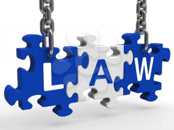 Law Puzzle Meaning Legally Lawful Statute Or Judicial