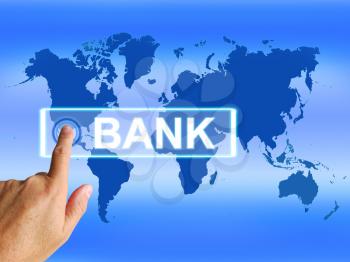 Bank Map Indicating International and Internet Banking