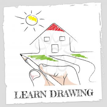 Learn Drawing Showing Schooling Sketch And Designer