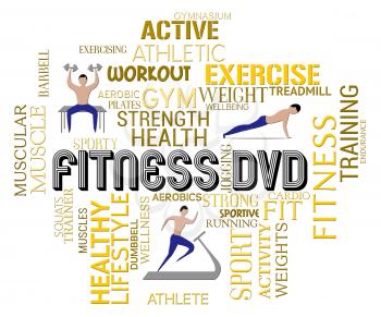Fitness Dvd Indicating Physical Activity Work Out