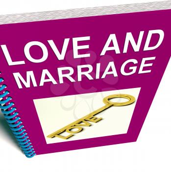 Love and Marriage Book Representing Keys and Advice for Couples