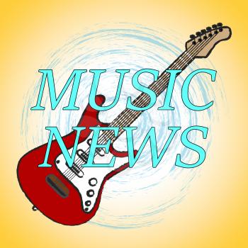 Music News Representing Social Media And Radios