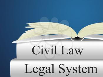Civil Law Showing Judiciary Judicial And Statute