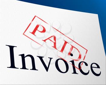 Invoice Payments Meaning Paying Finance And Bill