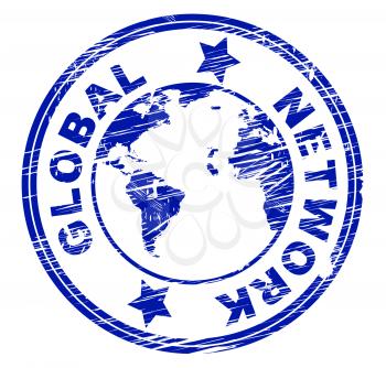 Global Network Meaning Social Media Marketing And Networking