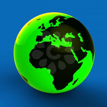 Europe Africa Globe Meaning Global Country And Nation