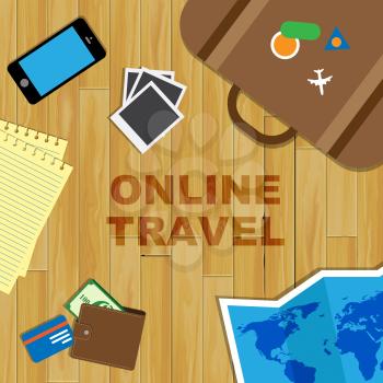Online Travel Representing Web Site And Internet