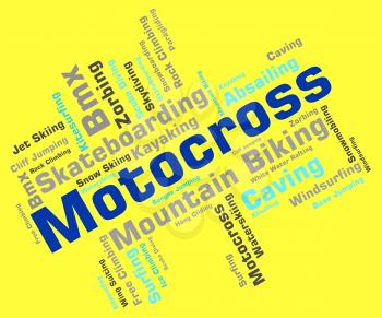 Motocross Words Meaning Racer Motorcycle And Supercross 