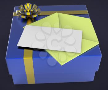 Gift Tag Meaning Text Space And Gift-Box