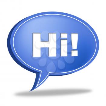 Hi Speech Bubble Meaning How Are You And Chat