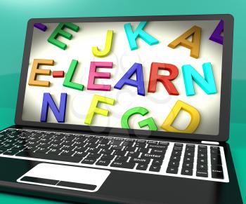 Learn Message On Computer Screen Shows Online Education 