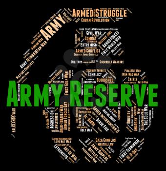 Army Reserve Representing Armed Force And Military