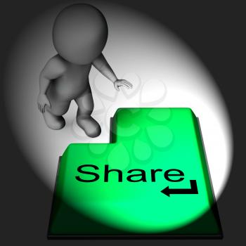 Share Keyboard Meaning Posting Or Recommending On Web