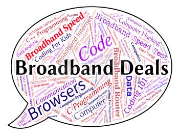 Broadband Deals Showing World Wide Web And Website