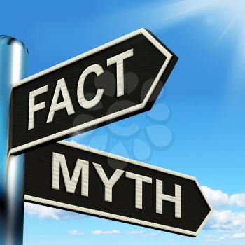 Fact Myth Signpost Meaning Correct Or Incorrect Information