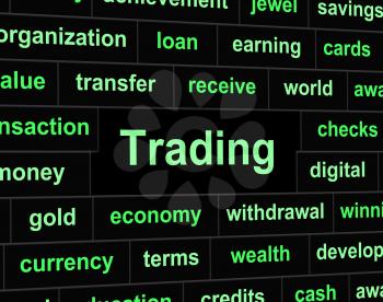 Trade Trading Indicating Buying E-Commerce And Import