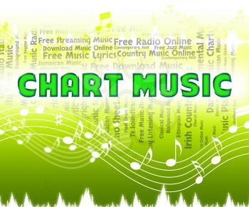 Music Charts Representing Best Sellers And Soundtrack