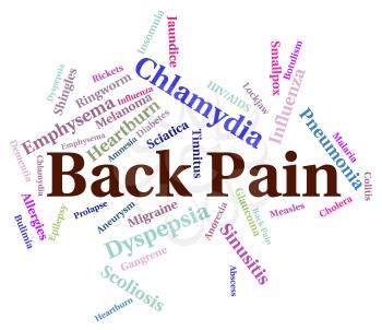 Back Pain Showing Poor Health And Pains