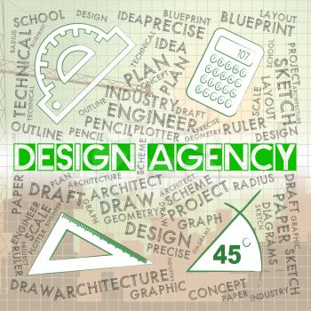 Design Agency Showing Graphic Office And Agent
