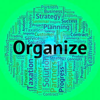 Organize Word Showing Managed Structured And Manage