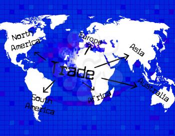 Trade Worldwide Representing Globalise Global And Export