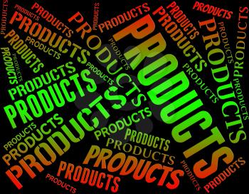 Products Word Indicating Export Selling And Purchase