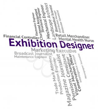 Exhibition Designer Showing Trade Fair And Designers