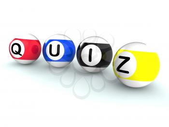 Quiz Word Shows Test Questionnaire Or Quizzing
