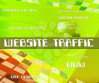 Website Traffic Indicating Websites Customers And Domain