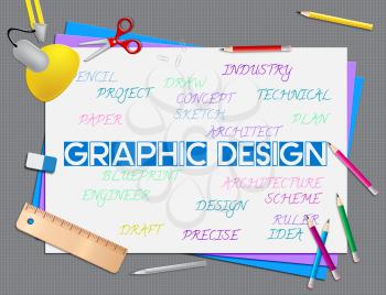 Graphic Design Representing Creative Designing And Creativity