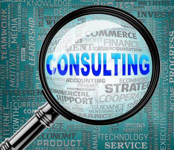 Consulting Magnifier Meaning Seek Information And Advice