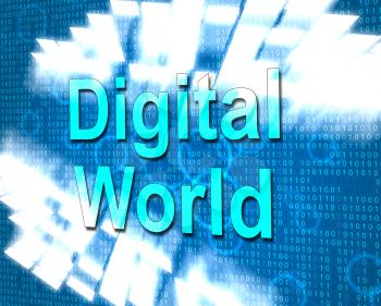 Digital World Meaning Hi Tech And Hi-Tech