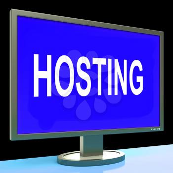 Hosting Showing Web Internet Or Website Domain