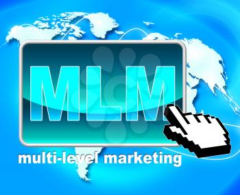 Multi Level Marketing Showing World Wide Web And Website