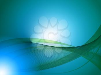 Wavy Turquoise Background Meaning Artistic Design Or Digital Art
